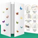 10 Pack Trifold Poster Board 48" X 36", IKAYAS Double Sided White Tri-fold Poster Boards, Science Fair Display Boards Presentation Boards for Mounting, Art, Display, Projects Classroom Supplies