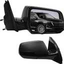 Dasbecan Side Rear View Mirror Compatible with 2018-2019 Chevy/Chevrolet Traverse Power Heated Door Rearview Mirror Passenger Right GM1321599 84498315-PFM(5pin)