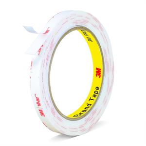 3M Double Sided Tape Heavy Duty,0.39in X 9.85ft Removable Mounting Tape for Wall, White Sticky Foam Tape, Picture Hanging Strips & Poster Hanger, Waterproof Adhesive Strips for LED Light