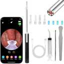 Tonsil Stone Remover Kit with Camera, Visual Tonsil Stone Removal Tool with LED Light, Rechargeable Tonsillolith Removal Tool with 4 Head - Fight Bad Breath - Attachments for iOS & Android