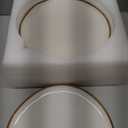 AmorArc Ceramic Dinner Plates Set of 6, 10.5 Inch Handmade Reactive Glaze Stoneware Plates,Large Rustic Shape Dinnerware Dish Set for Kitchen, Microwave & Dishwasher Safe,Scratch Resistant-Pearl White