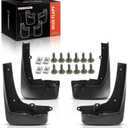 A-Premium Set of 4PCS Mud Flaps Splash Guards Mudguards Mudflaps with Hardware Kits Compatible with BMW X5 G05 2019-2023, L6 3.0L, V8 4.4L - w/o Fender Flares - Front and Rear