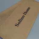 2 x Solino Home Table Runner 90 Inches Long - 100% Pure Linen Marseille Plaid Black Table Runner 14 x 90 Inch for Dining