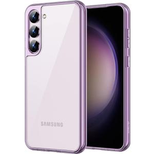JETech Case for Samsung Galaxy S23 5G 6.1-Inch, Non-Yellowing Shockproof Bumper Protective Phone Cover, Anti-Scratch Hard PC Back (Purple)