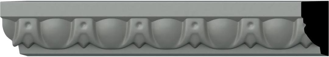 Ekena Millwork MLD01X01EG Egg & Dart Panel Moulding Panel Moulding, 1 1/4"H x 5/8"P x 94 1/2"L, Primed