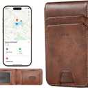 ESR Geo Wallet with Find My Functionality, RFID Blocking, Holds up to 11 Cards, Slim and Smart Wallet for Men, Replacement for AirTag Wallet Tracker(iOS Only, Not for Magsafe), Aged Leather