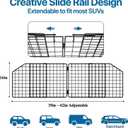 Dog Car Barrier for SUV Trunk Cargo Area, Foldable & Adjustable Car Divider and Cargo Gate to Keep Dogs in Back (Patent Design)