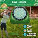 SWOOC Games® – Bull Chipper | Giant Golf Darts (Over 6ft Tall) w/ 10+ Golf Games | Backyard Game with Air Pump | Yard Game for Adults | Giant Outdoor Fun for Adults and Family | Outside Activity