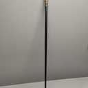 Walking Cane for Men & Women & Seniors - 36.5 Inch Heavy Duty 500+ lbs Capacity, Ergonomic Handle, Decorative & Ornate Design, Gothic & Goth Elegant Matte Black & Gold Artistry, Metal Cane