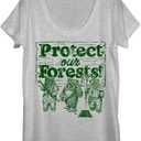 Star Wars Women's Protect Our Forest (Gray, L)