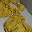 YUNIDMEIM 3 Piece Swimsuits for Women Retro Bikini Set Beach Wrap Skirt High Waisted Bikini Sets for Women Tummy Control, Large, Ginger yellow