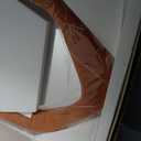 Irregular Asymmetrical Wall Mirror, 48" x 24" Flannel Wrapped Wooden Frame Frame Mirror for Living Room Bathroom Entryway, Hanging or Leaning Against Wall(Grey)