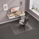 Office Chair Mat for Carpet, 36" x 48"Heavy Duty Clear PVC Floor Protector with Studded Backing, Non-Slip Plastic Mat for Office Chair, Desk & Rolling Computer Chair on Low Pile Carpet
