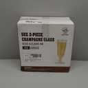 JOLLY CHEF 100 Pack Plastic Champagne Flutes Disposable 4.5 oz Clear Plastic Champagne Glasses Suitable for Wedding, Thanksgiving Day, Christmas