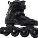 LIKU Black Professional Inline Skates Unisex, Size 37-39 EU
