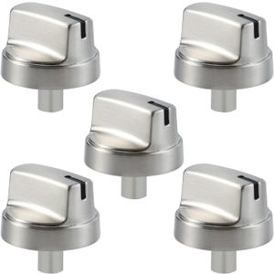 Allstare Stainless Steel WB03X29315 Stove knobs Replacement for GE Stove Parts Burner Knobs WB03X29629 GE Gas Range Parts Control Knobs JGP5030SLSS Stove Top Knobs 5 Pcs