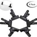 Backdrop Spring Clamps - 6 Pack of 4" Heavy Duty Clips for Photography Background Stands, Woodworking & Home Improvement Projects