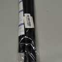 Spring Tension Curtain Rod 28 To 48 Inch Adjustable Expandable Black Tension Rod 7/8" Shower Curtain Rods No Drilling Spring Loaded Curtain Rod for Windows Bathroom Closet Kitchen Bedroom Doorway Door
