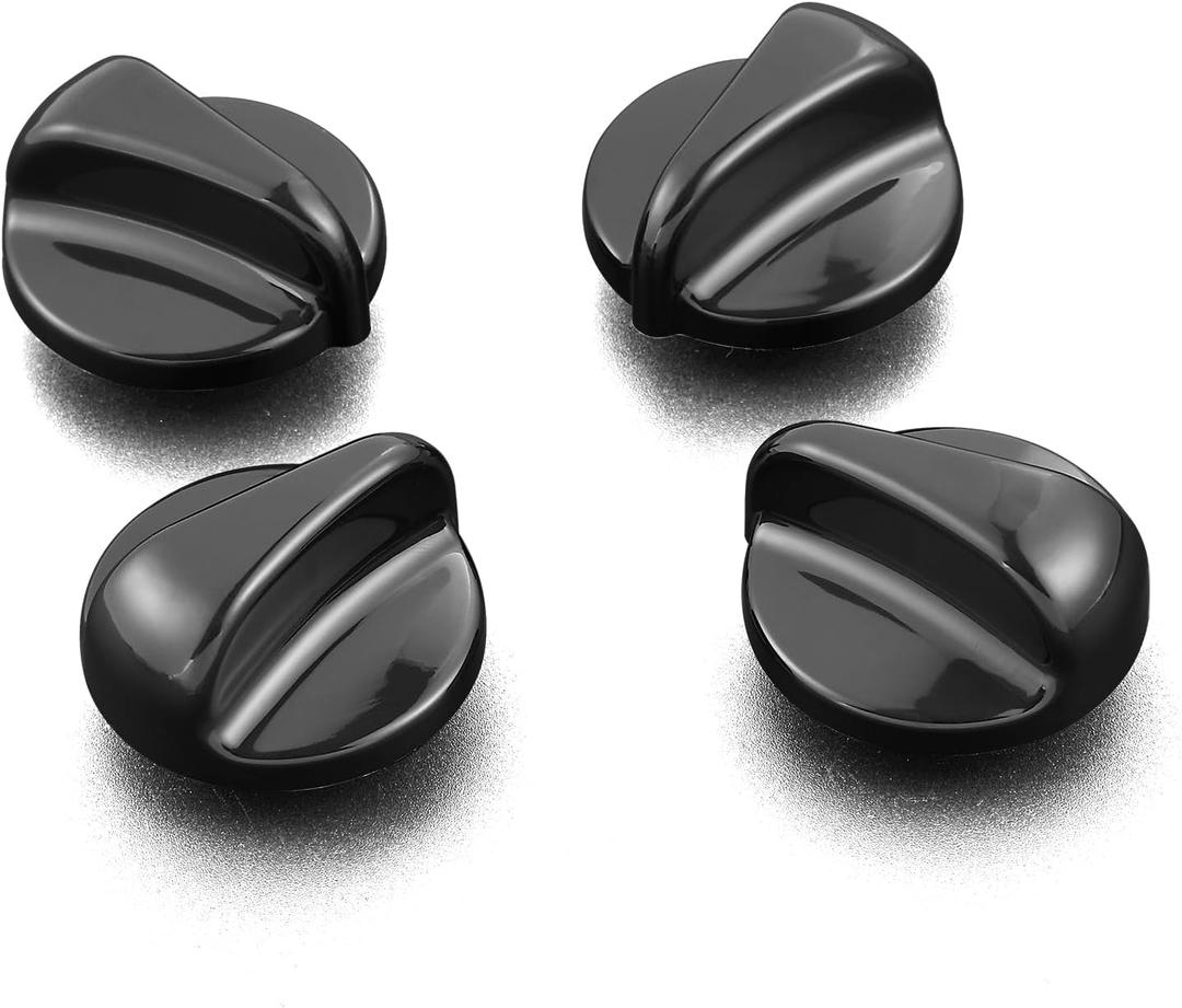 Upgraded WB03K10035 Stove Knob Replacement Parts for GE Hotpoint Range Oven Knob GE XL44 Gas Cooktop Burner Control Knobs General Electric Stove Top Knob Black Plastic