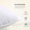 WINGLAM 40x40 Inch Throw Pillow Insert, Hypoallergenic Down Alternative Square Decorative Pillow, Ultra Soft Lightweight Polyester Sham Stuffer for Couch Bed Sofa, 1 Pack White, 40x40 Inches of one