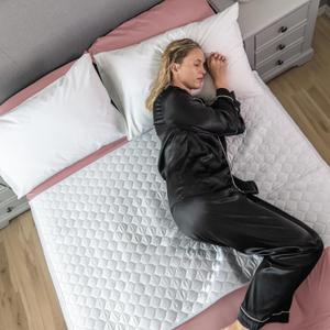 Hygge Sheets Organic Washable Incontinence Bed Pads with Tucks - 100% Waterproof Reusable Mattress Protector Underpads - Rayon derived from Bamboo - Queen