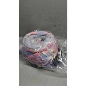 Lesure Cat Tunnel Bed for Indoor Cats - Cute Cat Donut Tunnel Toys with Washable Circle Cushion, Round Pet Peekaboo Cave Toy for Kitten/Puppy/Rabbit, Standard Ice Blue