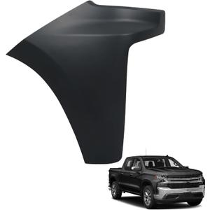 munirater Front Bumper End Cap Extension Right Side Black Replacement for 2019 2020 2021 2022 Silverado 1500 GM1017110
