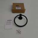BGL 304 Stainless Steel Towel Ring Hanging Round Simple Black Towel Circular Holder