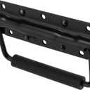 12 Pack 124mm Spring Loaded Case Handle, Folding Pull Handle, Surface Mount Chest Handles with Rubber Grip, Heavy Duty Chest Handle for Flight Case, Speaker, Cabinet, Black