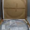 Yusong Round Glass Coffee Tables for Living Room, 2-Tier Circle Coffee Table with Storage, 26" Modern Center Accent Table with Light Black Glass, Small End Table for Small Space, Bedroom