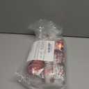 Crowye 5 Roll 50 Yard Red Wired Ribbon 2.5 Inch Christmas Glitter Metal Mesh Sparkle Ribbon Bow Xmas Tree Gift Packaging Ornaments Classification Wreath Decoration Craft Project DIY