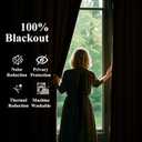 WEST LAKE French Pleated Full Blackout Curtain Panels 108 Inches Length,Light Grey Linen Blended Drapes for Bedroom,Modern Window Treatment,Back Tabs Hooks,60" Wx108 L(Pack of 1)