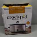 Crock-Pot 7 Quart Oval Manual Slow Cooker, Stainless Steel (SCV700-S-BR), Versatile Cookware for Large Families or Entertaining