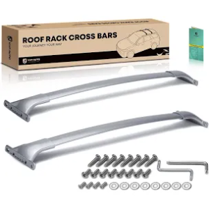 YHTAUTO Car Roof Rack Cross Bar Compatible with Infiniti QX50 2014-2017, EX37 2013, EX35 2010-2012 w/Raised Rails Fixed Point, 165 Lbs Aluminum Alloy Cargo Bar for Rooftop Tent Kayak Bike Luggage