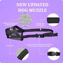 Flintstone Muzzle for Large Sized Dog Soft Air Mesh Breathable Dog Mouth Guard | Muzzl to Prevent Biting Chewing | No Bark Muzle XX-L 11.5-16