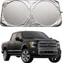 XHRING Windshield Sun Shade for Ford F150 F-150 F250 F350 1996-2024 2025 2026 Raptor Expedition 1997-2025 Escape 2013-2019 Accessories, Car Front Window Sunshade Sun Visor Shield for Transit 2012-2025