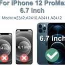 Fixerman for iPhone 12 Pro Max Screen Replacement 6.7 inch (A2342, A2410, A2412, A2411), 3D Touch LCD Display Digitizer Frame Assembly with Repair Tools