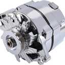 JDMSPEED New Alternator Chrome Replacement For Chevy BBC SBC 110Amp 1 Wire High Output RA00114