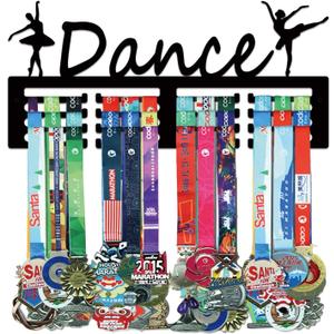 Resama Medal Hanger Holder Display Wall Rack Frame Shelf-Medal Hanger Awards Ribbon Soccer,Gymnastics,Holder Display Rack for 60 Medals