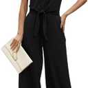 XIEERDUO 2 Piece Sets For Women Summer Outfits 2025 Beach Vacation Clothes Travel Outfits V Neck Crop Tops Wide Leg Pant Sets Size M