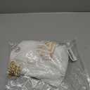 Women 2Pcs Lingerie Set Lace See-Through Sleeveless Camisoles High Waist Long Skirts with Chain Sleepwear (White, L)