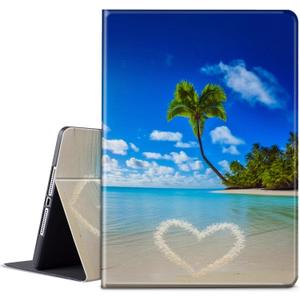 for Kindle Paperwhite Case 6.8 inch 2021 PU Leather Smart Cover with Adjustable Stand & Auto Wake/Sleep Case for Kindle Paperwhite 11th Generation and Signature Edition - Beach Palm Trees