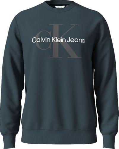 Calvin Klein Men's Monogram Logo Crewneck Sweatshirt, Small