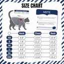 DENTRUN Hairless Cats Shirt Breathable Cat Daily Wear Clothes Stripe Vest Adorable Pajamas Jumpsuit Soft & Skin-Friendly, XL