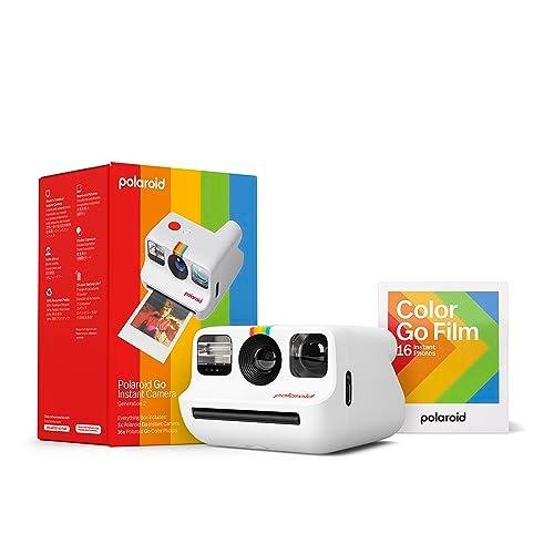 Polaroid Go Generation 2 - Mini Instant Camera + Film Bundle (16 Photos Included) - White 