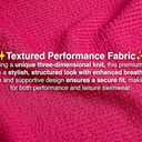 Kanu Surf Girls Daisy UPF 50 Beach Sport Halter Tankini 2-Piece Swimsuit (8, Popcorn Solid Pink)