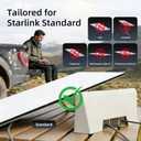 DAIERTEK Starlink Gen 3 12V Cigarette Lighter Adapter, 10V-36V Input 57V 4.5A Output, 18AWG Starlink Standard Car Charger, Waterproof Portable High Efficiency Stable Starlink DC Power Supply