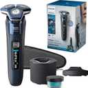 Philips Norelco Shaver 7800, Rechargeable Wet & Dry Electric Shaver with SenseIQ Technology, Quick Clean Pod, Charging Stand, Travel Case and Pop-up Trimmer, S7885/85 (Navy/Black)