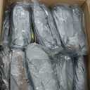 Realspring Inflatable Bean Bag Chairs Outdoor Blow up Camping Chairs Inflatable Lazy Sofa Folding Portable Bean Bag Loungers Couch for Movie Night(Coffee,12 Pcs)