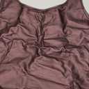 Women's Plus Size Y2K PU Leather Tank Top Square Neck Ruched Sleeveless Vest Party Club Tops Brown, X-Large Plus